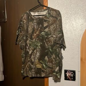 Oversized camouflage short sleeve T-shirt